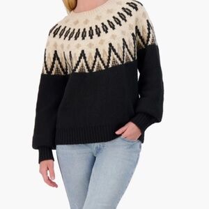Lucky Brand Fair Isle Crew Sweater M